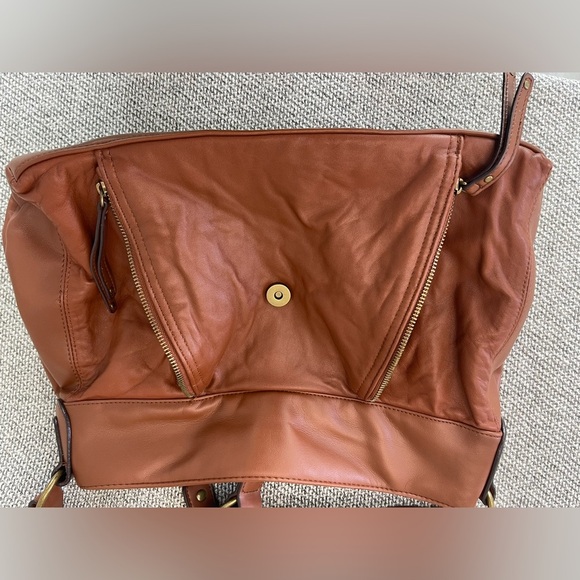 Brown Genuine Leather Hobo Bag with Slouch Design Shoulder Bag - Picture 10 of 16